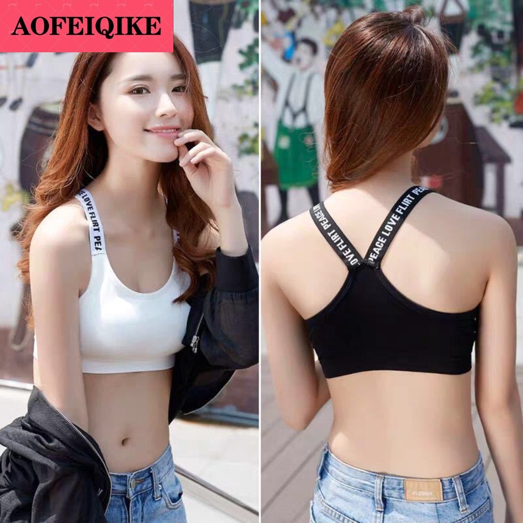 T Shirt Bra Seamless - Atasan Bra seksi 40-65kg Bra olahraga
