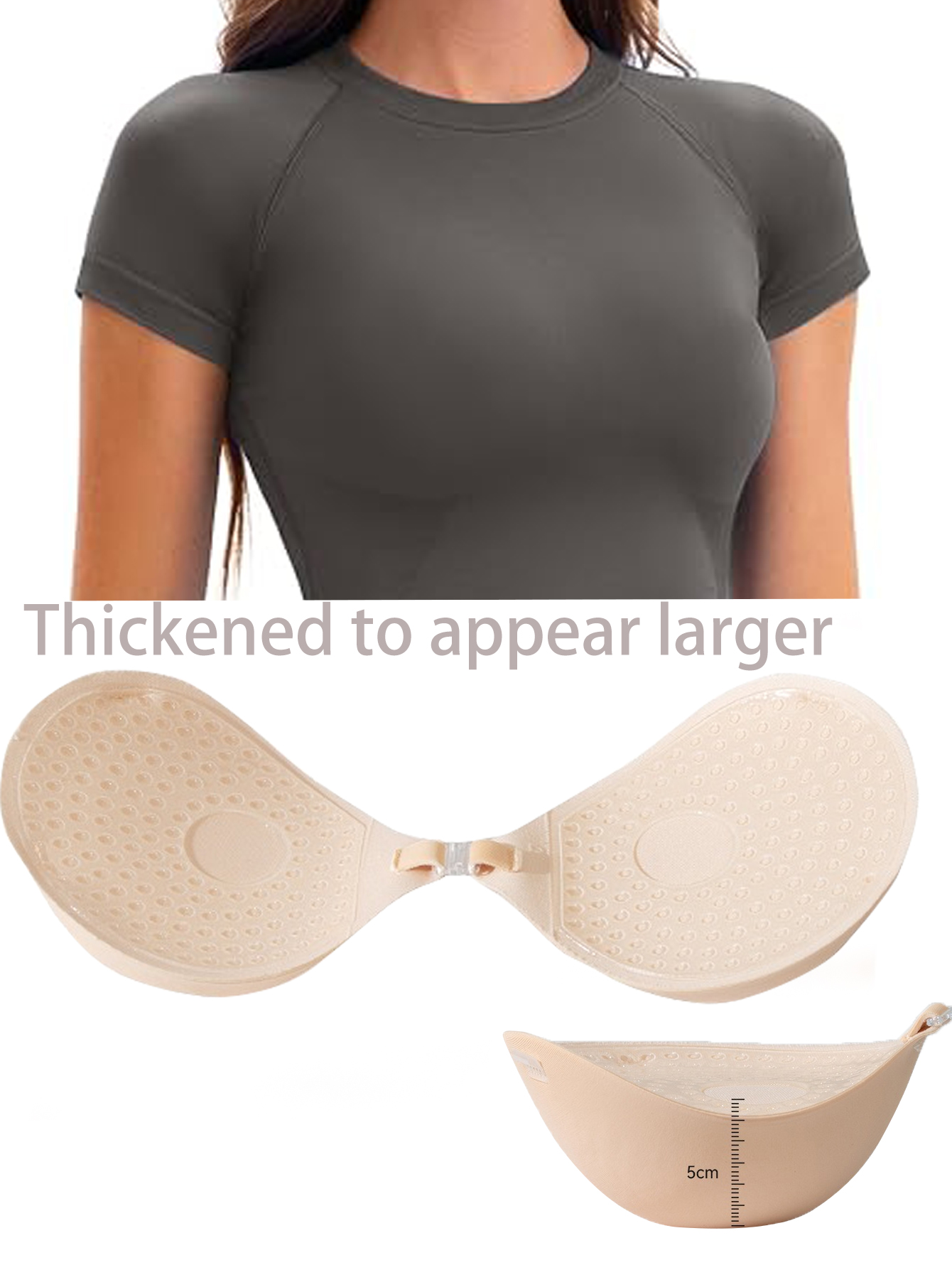 Push Up Bra Silicone - Sticker Dada Tebal 5CM, Bra Silikon