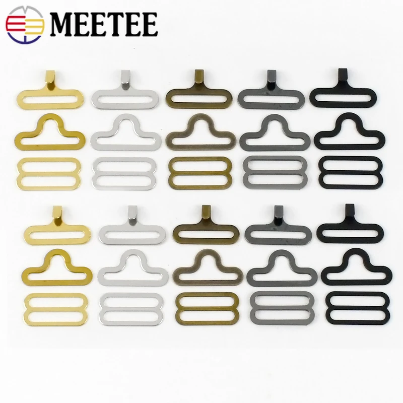 Nursing Bra Clip - 10/20/30/40/50set 18mm tali Bra logam gesper