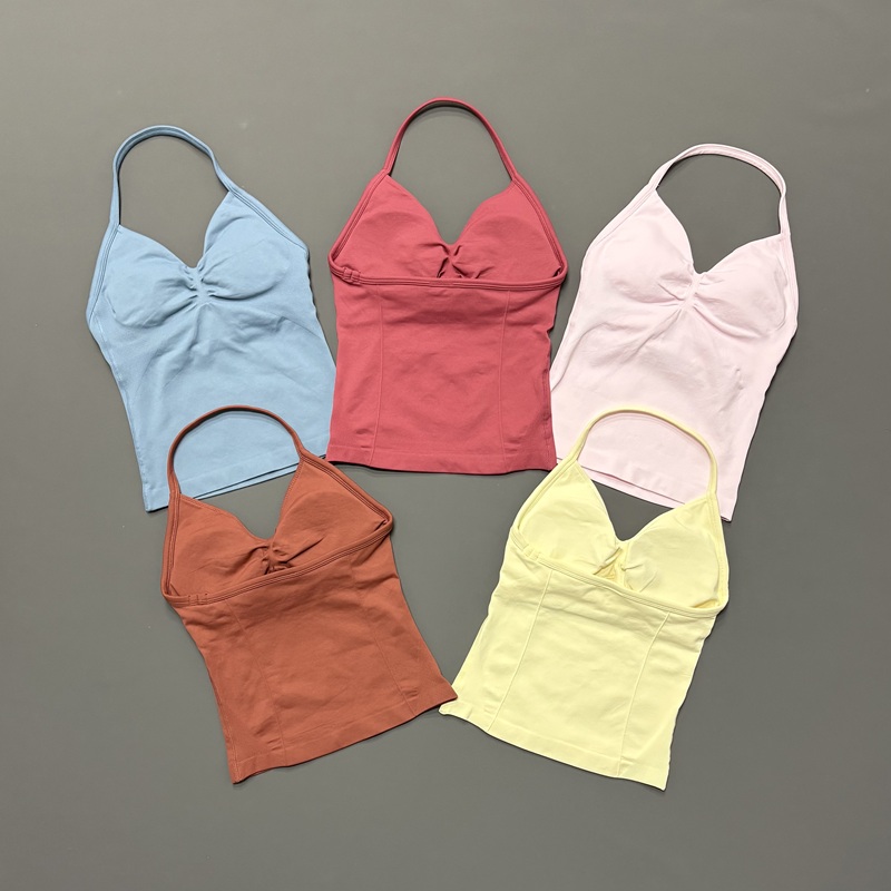 Sports Bra Racerback - Tank Top Olahraga Wanita Tanpa Jahitan,