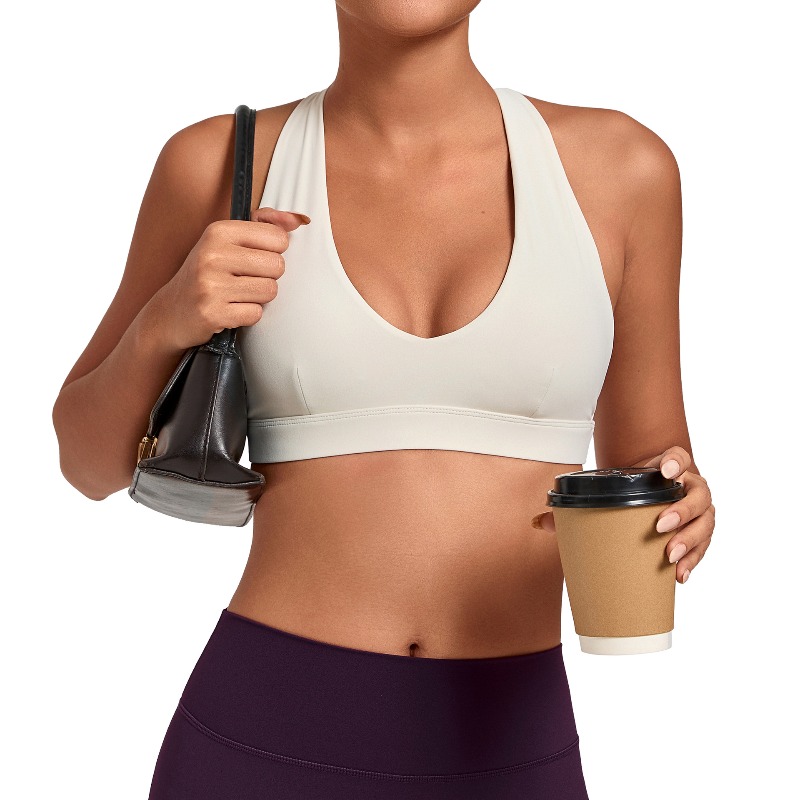 Sports Bra Racerback - Bra Olahraga Wanita Samless untuk Gym,