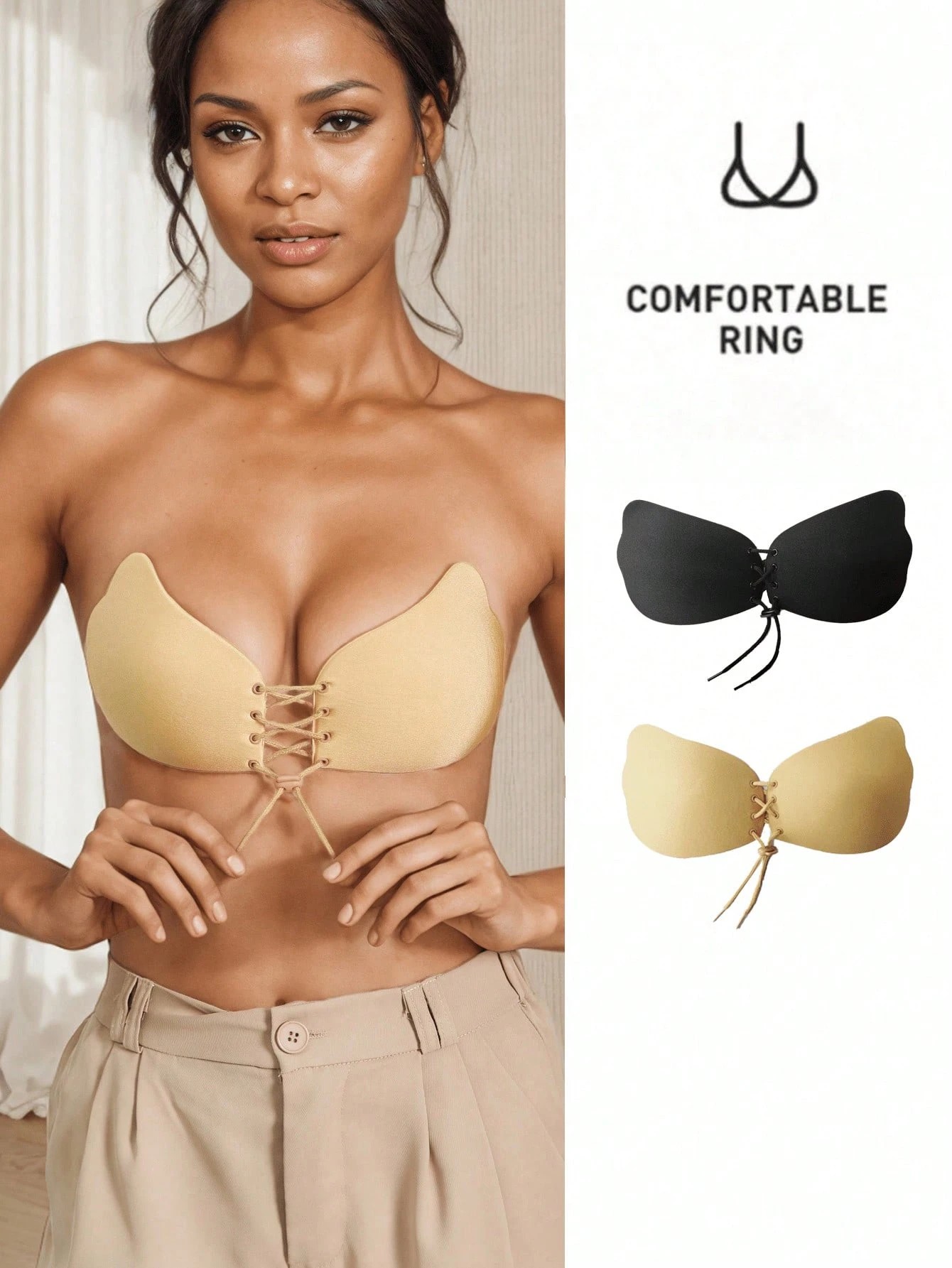 Backless Bra Sticky - 1 Buah Bra Lengket, Bra Tanpa