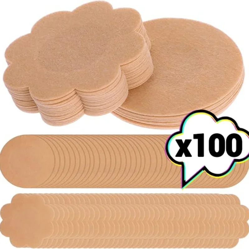 Strapless Bra Adhesive - Aksesori Bra wanita, 10/100 buah penutup
