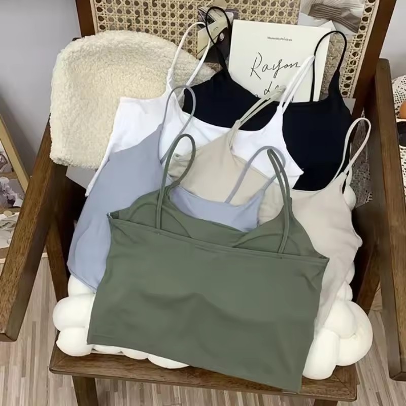 Atasan Bra Kamisol Empuk Sutra - T Shirt Bra Seamless ulasan dan harga
