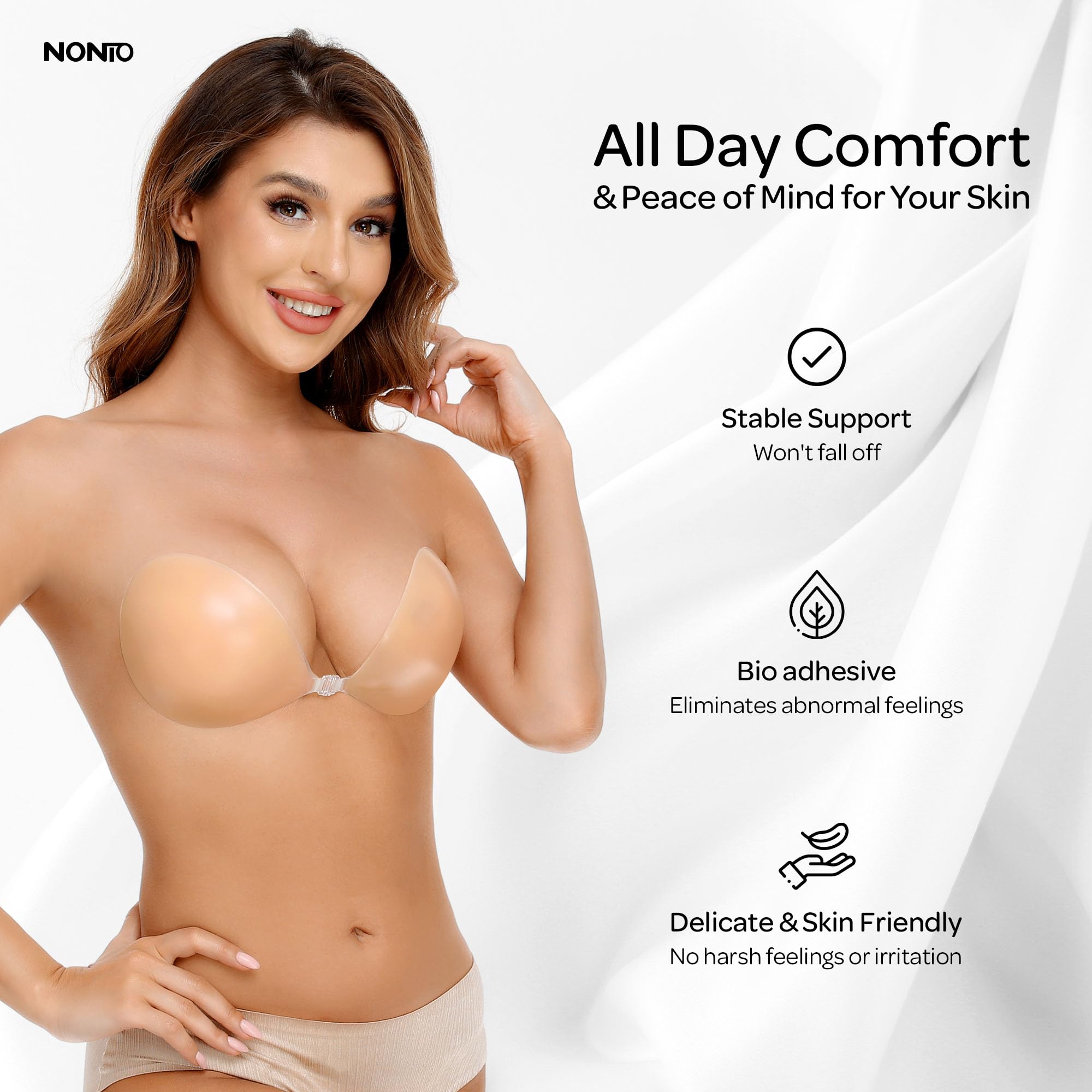 Bra Perekat Tanpa Tali, Lem Pe - Backless Bra Sticky ulasan dan harga