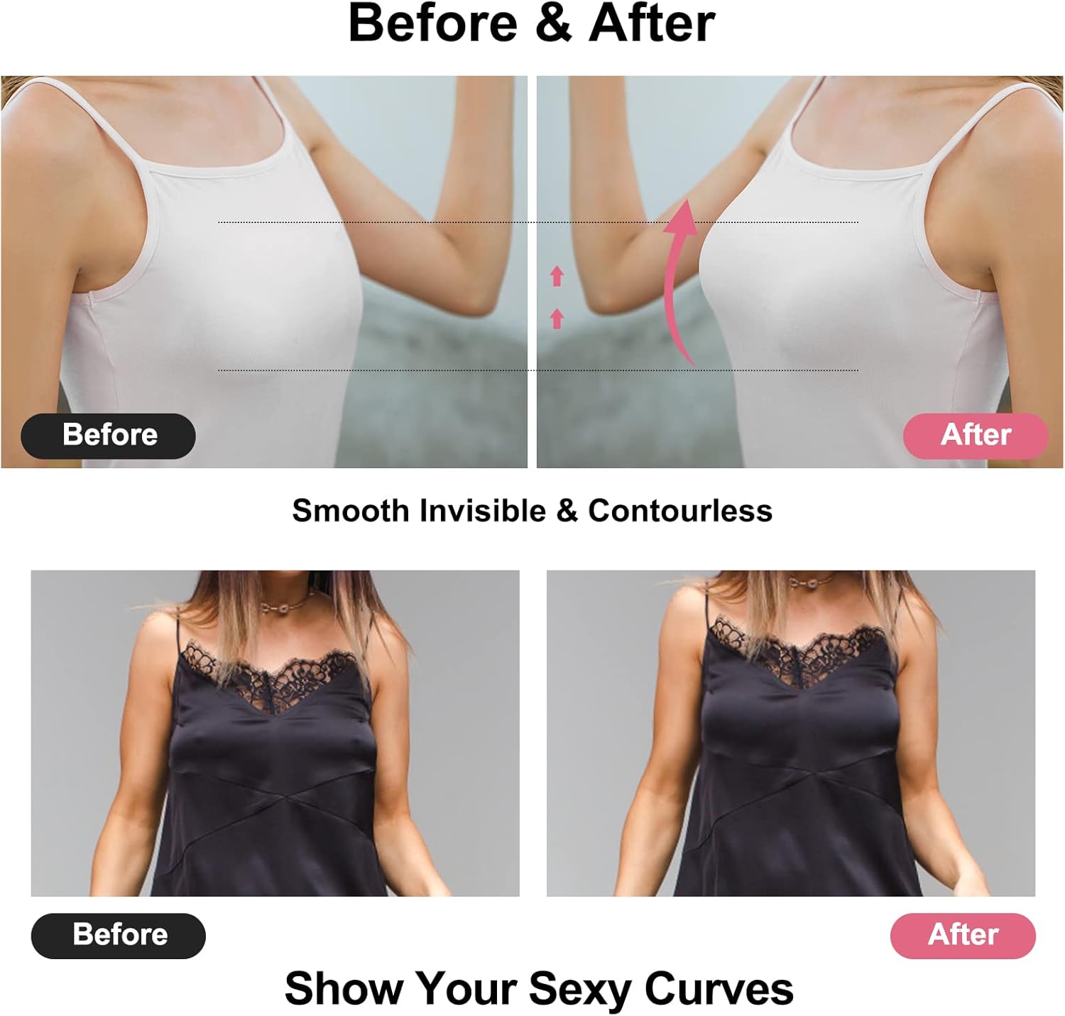 BH perekat push up tanpa tali, - Push Up Bra Silicone ulasan dan harga
