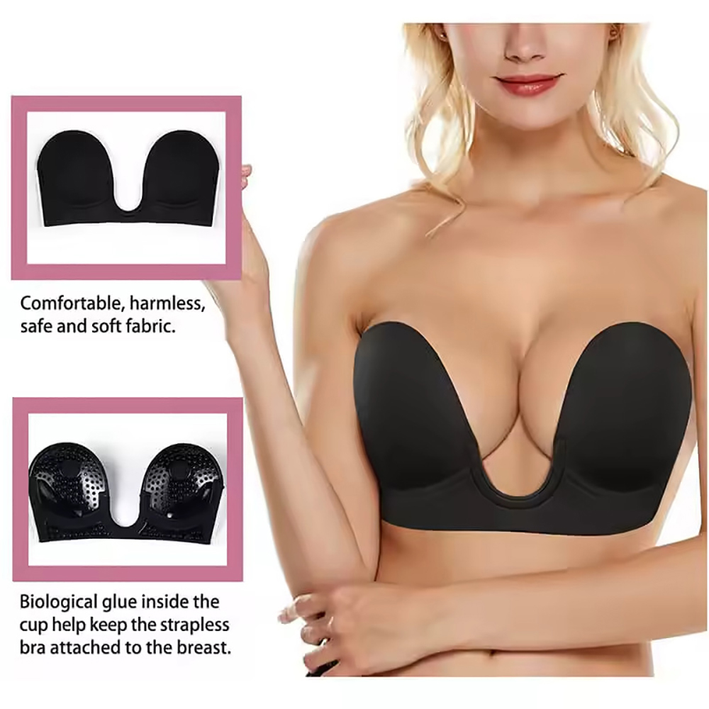 Bra Tempel Deep Plunge Tanpa T - Backless Bra Sticky ulasan dan harga