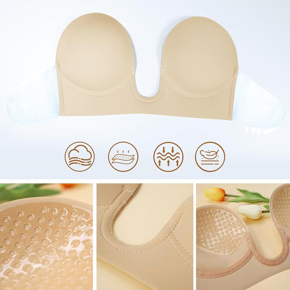 Bra Tempel Deep Plunge Tanpa T - Backless Bra Sticky ulasan dan harga