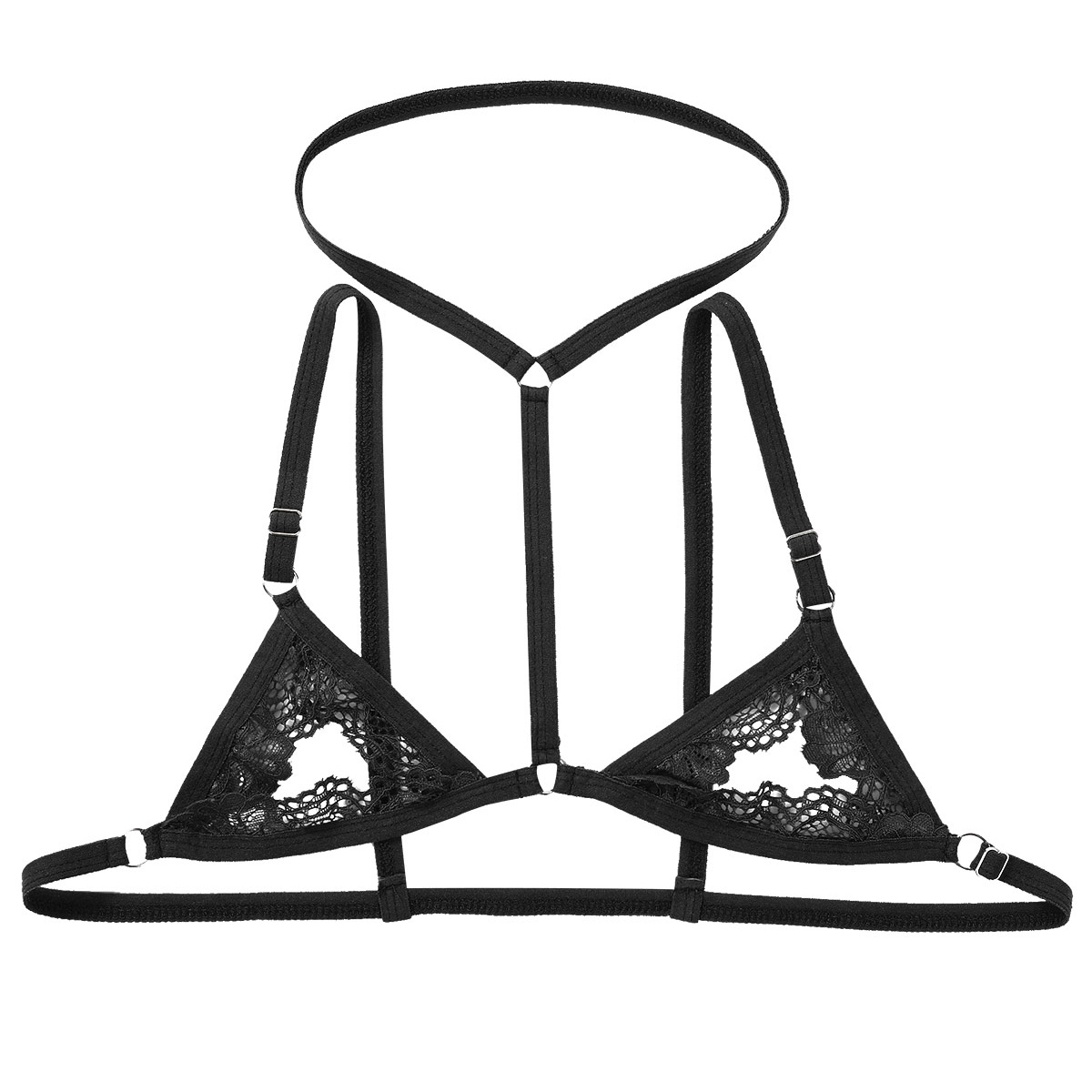 Pria Seksi Harness Erotis Bra  - Sheer Bra Lace ulasan dan harga