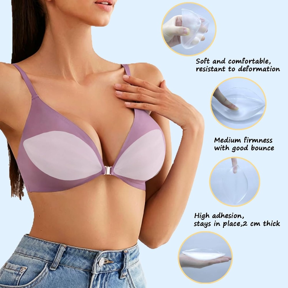 Bantalan Bra Silikon Perekat - - Push Up Bra Silicone ulasan dan harga