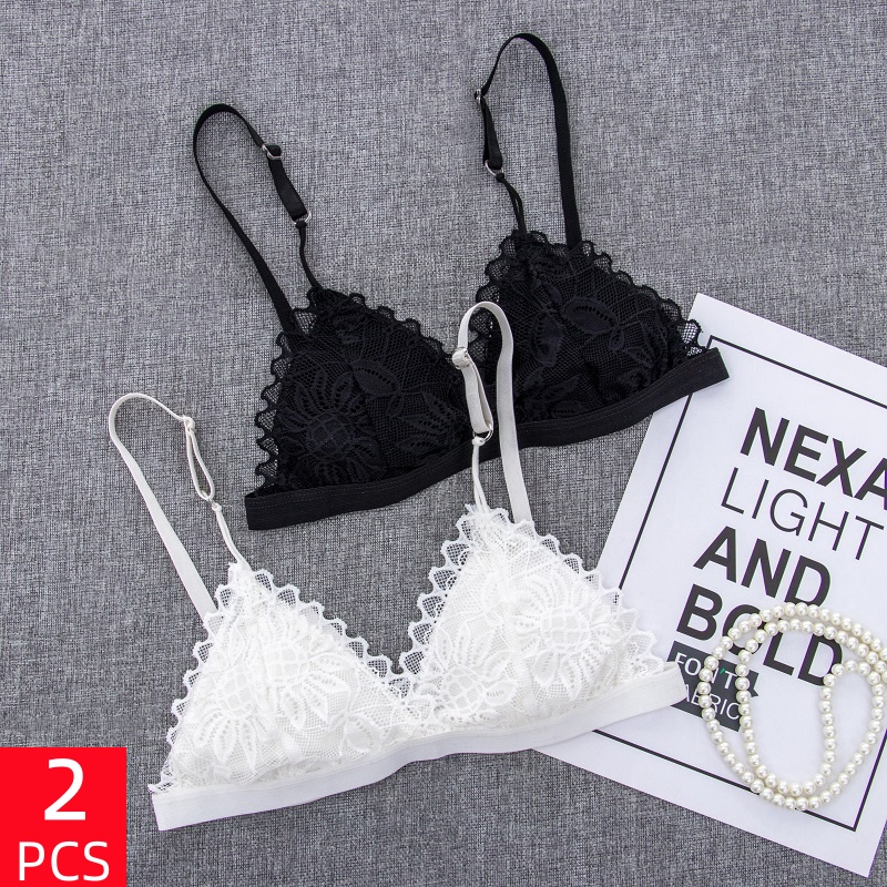 2 Buah Bra Renda Wanita Tipis  - Minimizer Bra Women ulasan dan harga