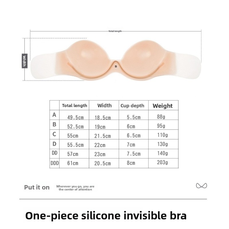 Bra Perekat Silikon Tanpa Tali - Push Up Bra Silicone ulasan dan harga