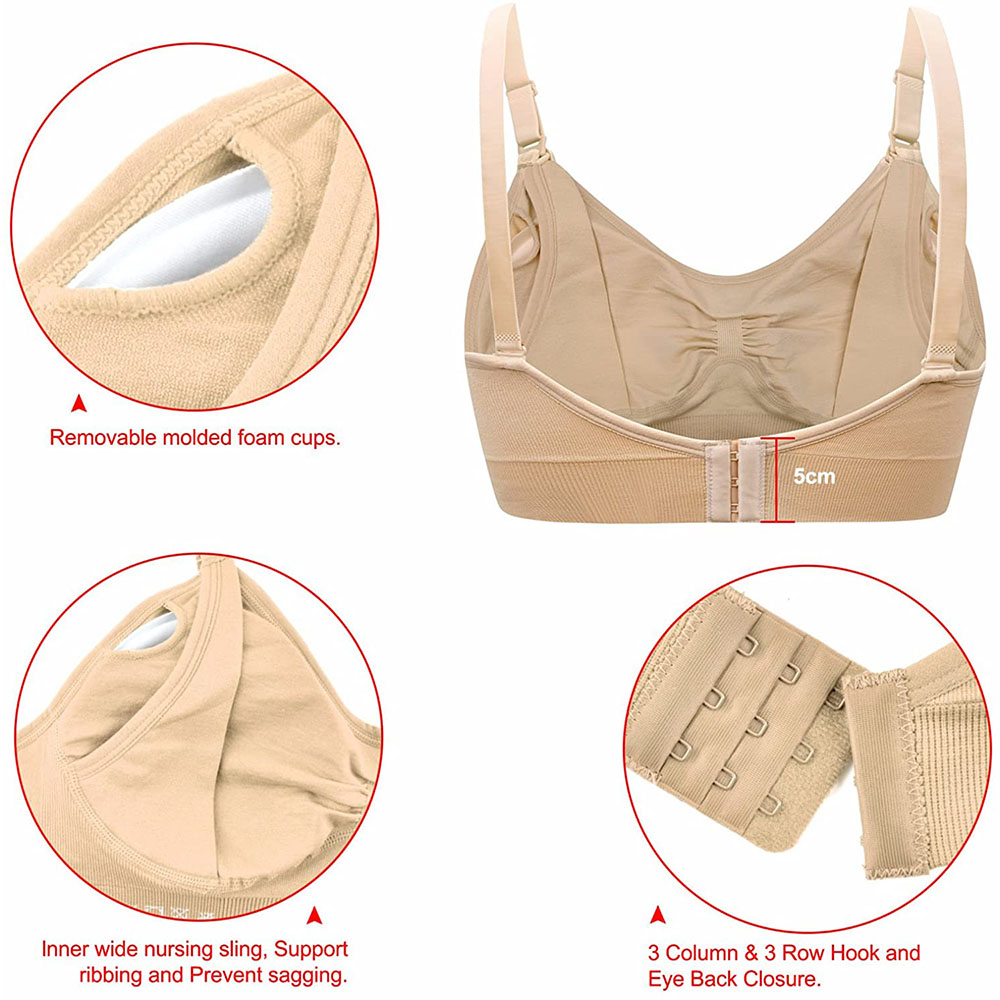 Bra ibu menyusui ibu hamil, Br - Nursing Bra Clip ulasan dan harga