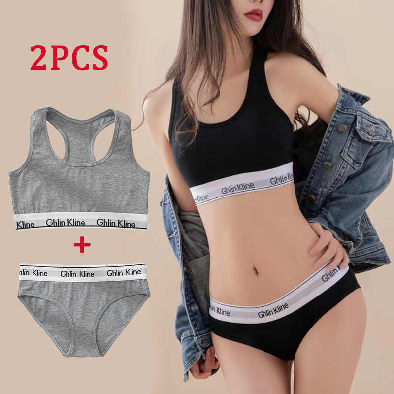2 potong pakaian dalam Ghlin K - Cotton Bra Everyday ulasan dan harga
