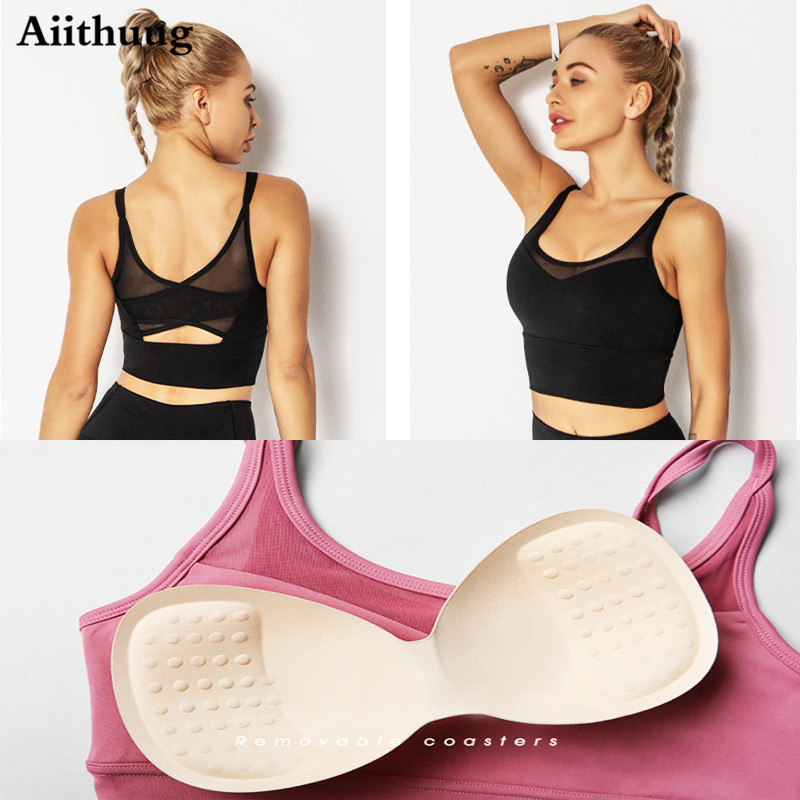 Aiithuug Bra Yoga Kemeja Kebug - Sports Bra Racerback ulasan dan harga