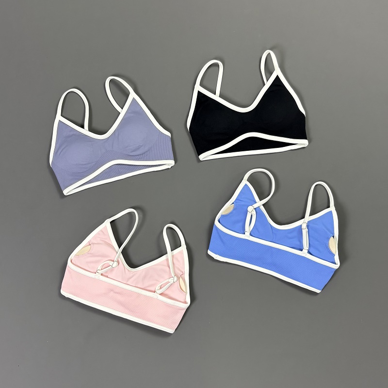 Bra Yoga Wanita Contrastline V - Sports Bra Racerback ulasan dan harga