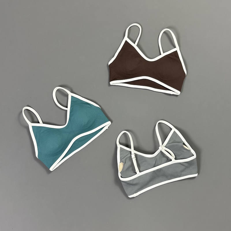 Bra Yoga Wanita Contrastline V - Sports Bra Racerback ulasan dan harga