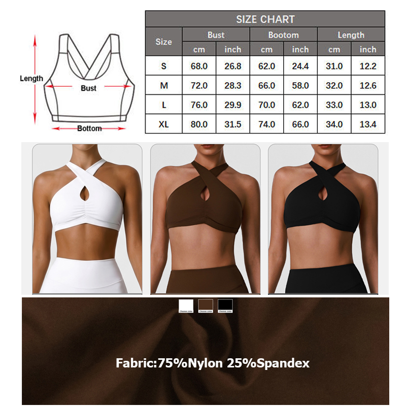 Pakaian Dalam Olahraga Wanita  - Sports Bra Racerback ulasan dan harga