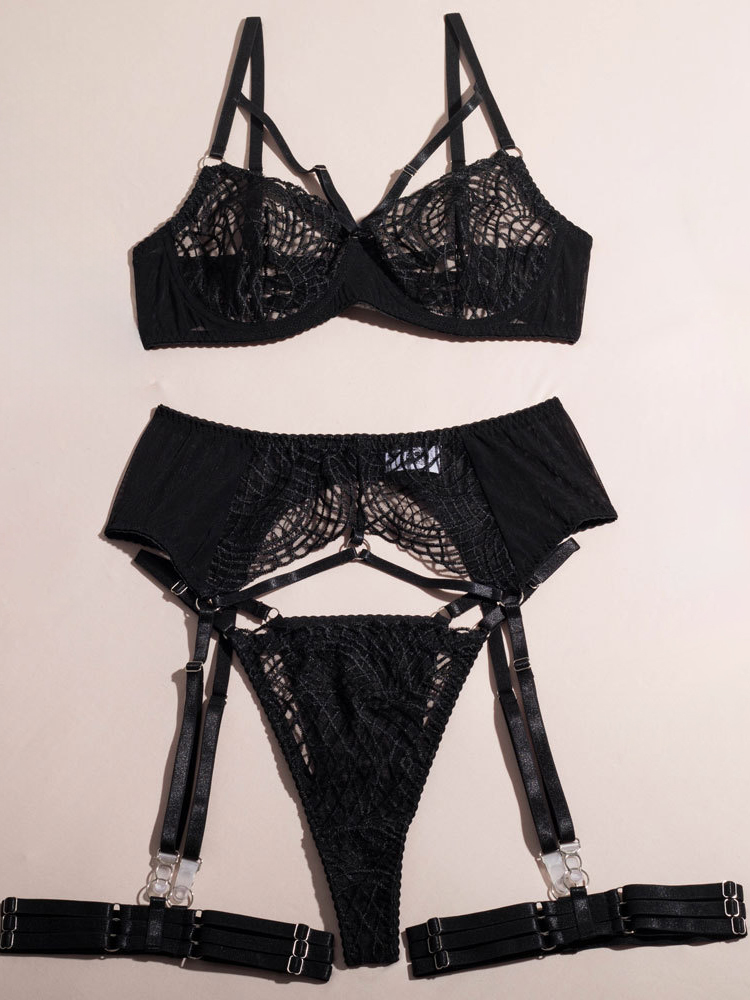 Set Pakaian Dalam Wanita Belam - Sheer Mesh Bra ulasan dan harga