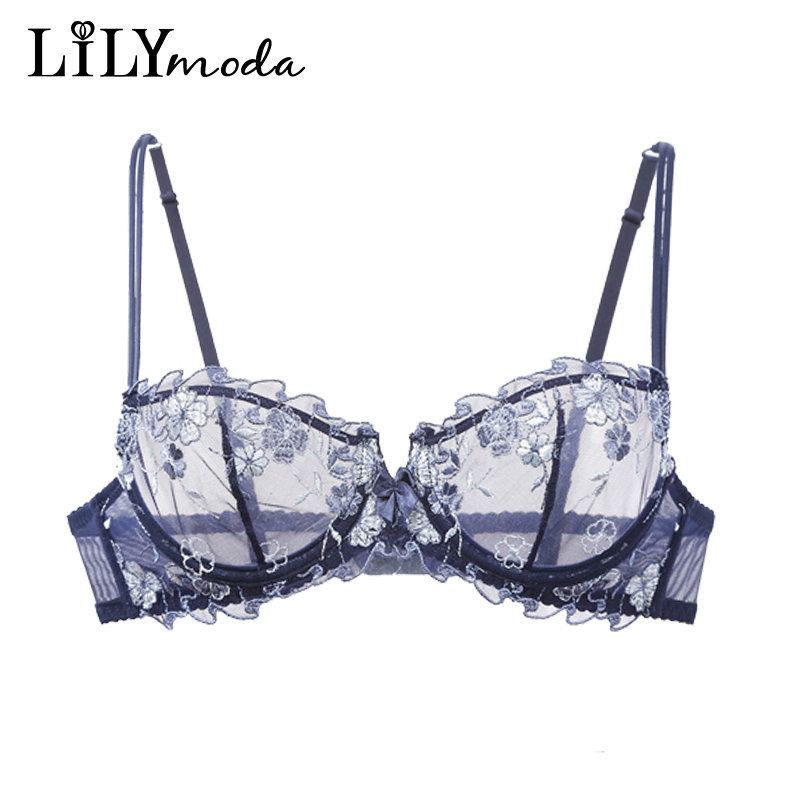 Lilymoda Wanita Sangat Transpa - Demi Bra Balconette ulasan dan harga
